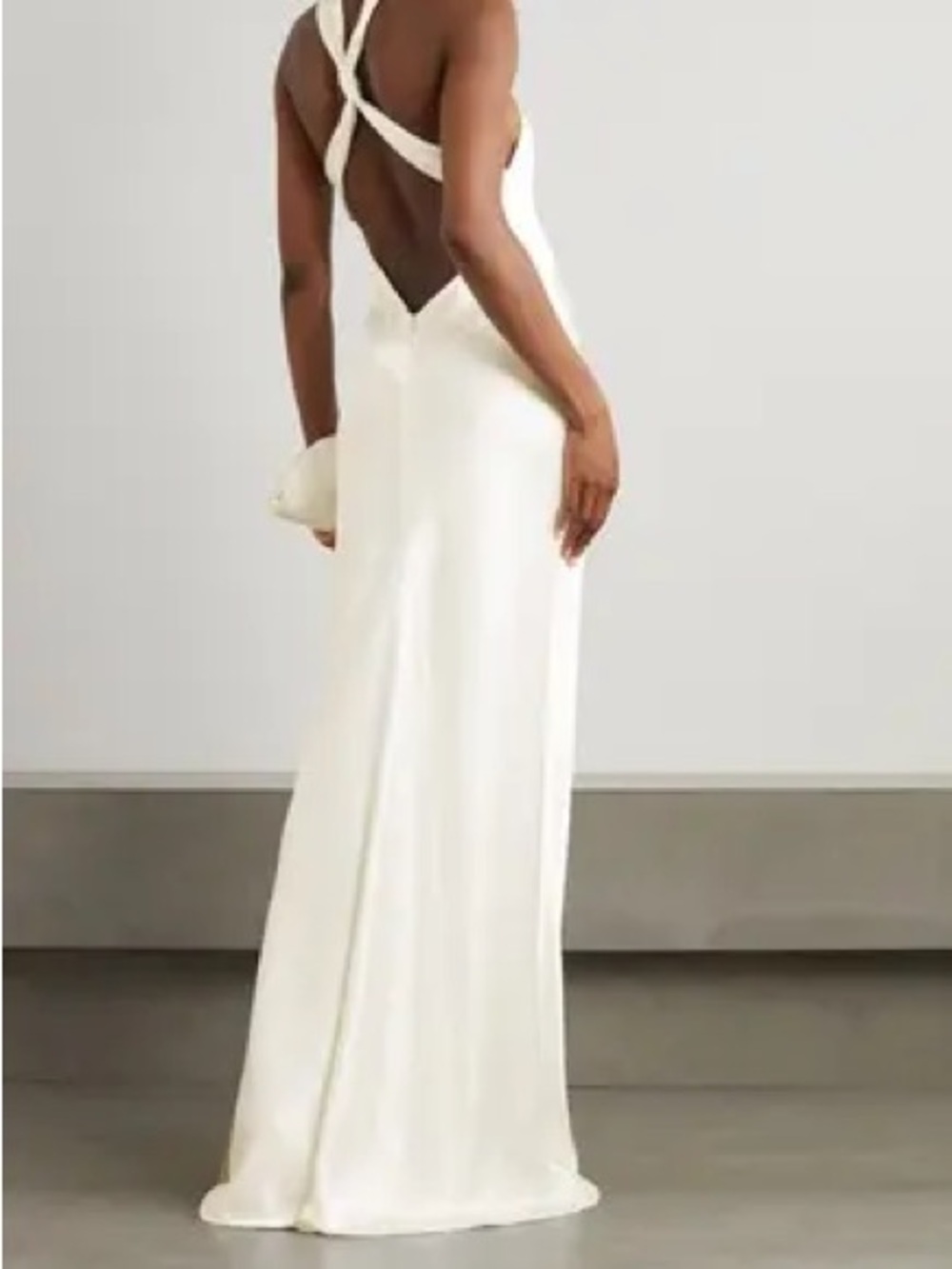 Galvan London SANTORINI SATIN BRIDAL DRESS - WHITE - Picture 5 of 10